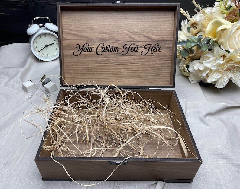 Custom Gift Box for Husband/Boyfriend/Boy/Children, Masculine Tree Branches Gift Idea, Personalized Keepsake Memory Box Handmade zdjęcie 4