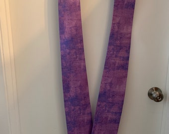 Purple with Hint of Blue Brushed Clergy Vestment Stole with Lilac Lining, 100% Cotton