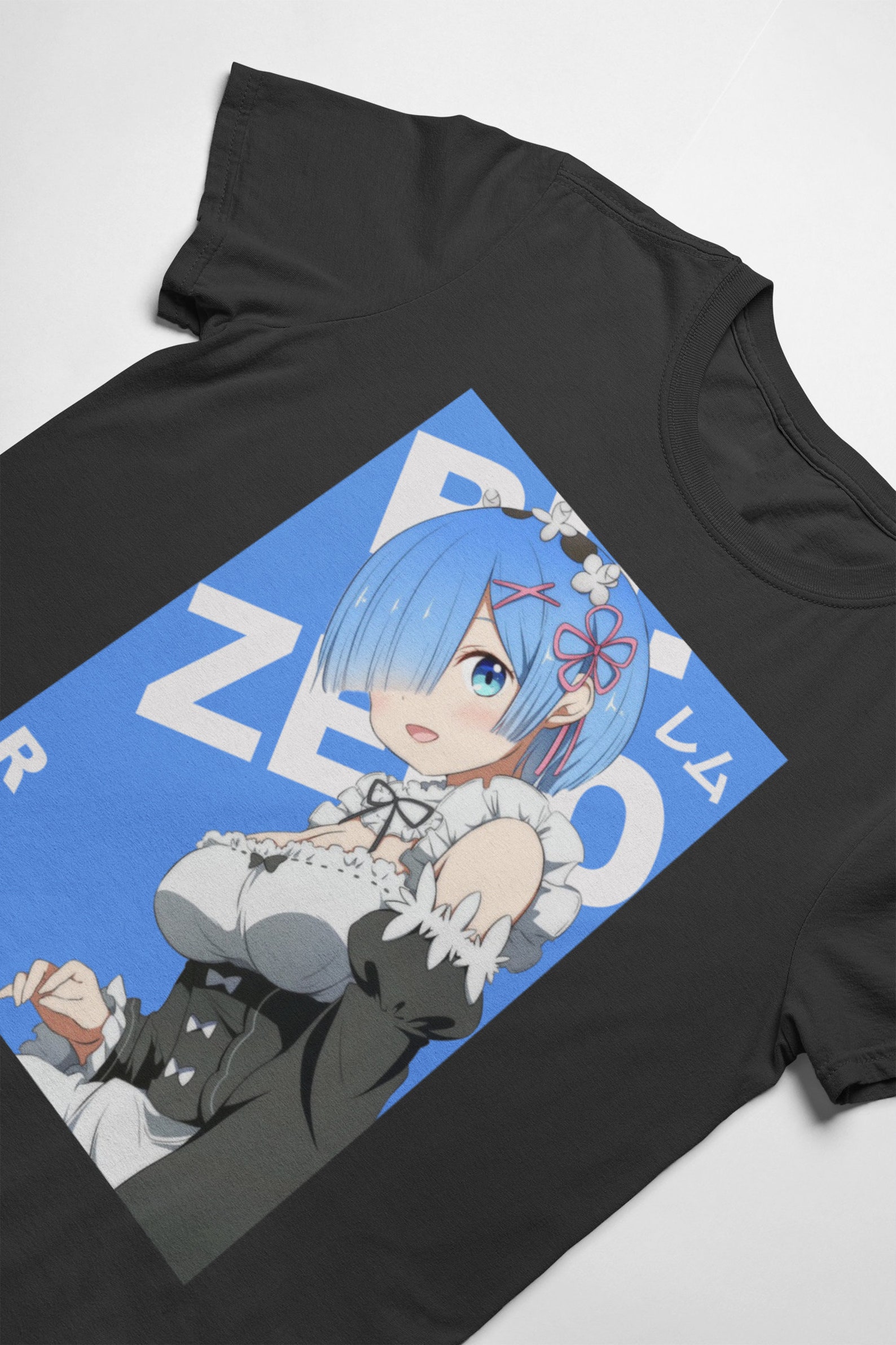 Re Zero Rem Anime TShirt ReZero TShirt Rem TShirt Etsy