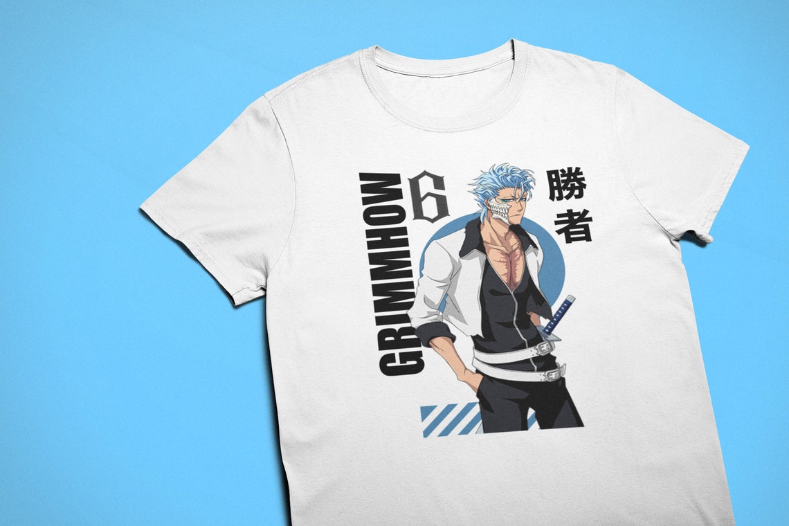 BLEACH Grimmjow Jaegerjaquez Anime Style TShirt Bleach Etsy