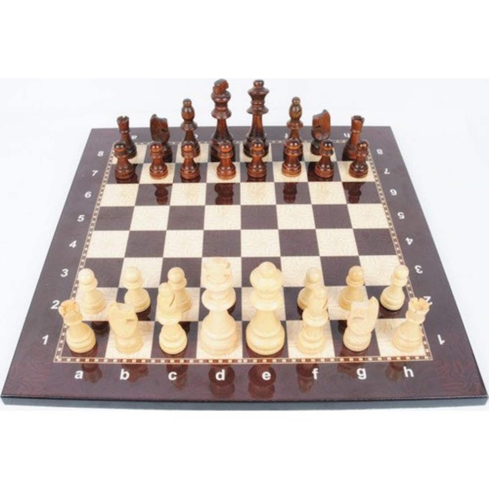 Luxury Chess Set Wooden Figure Number 3 Etsy