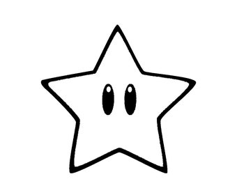 Super Mario Star Decal - Etsy
