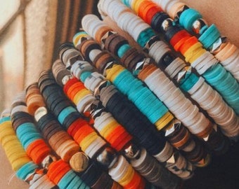 3/12.50!!! WESTERN Inspired | Beaded Bracelets | Personalized | Handmade | Western | Heishi Beads | Boho