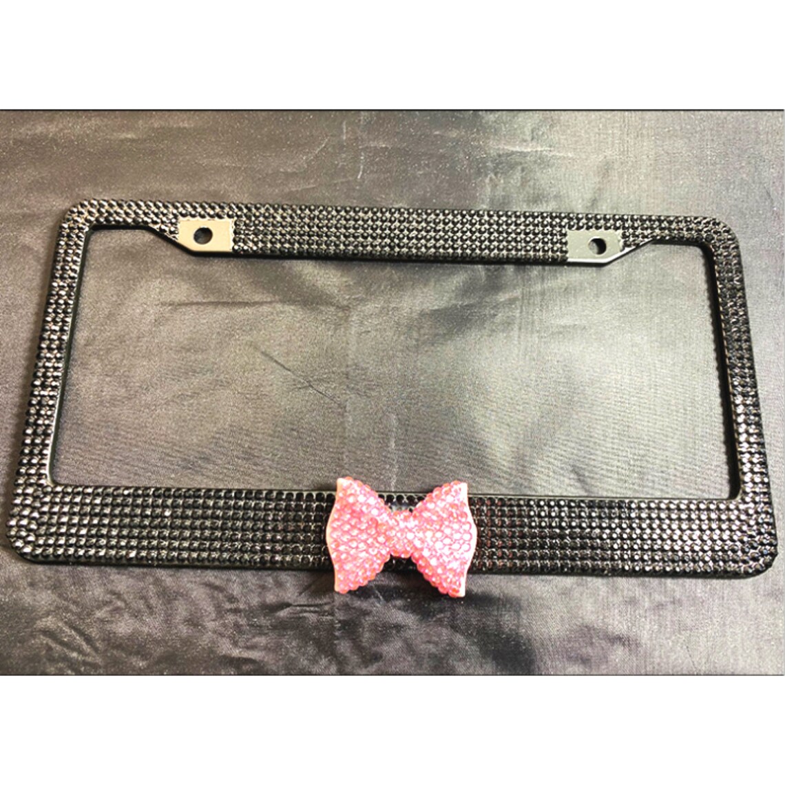 Bling Car Accessory License Plate Frame Highquality Crystal Etsy