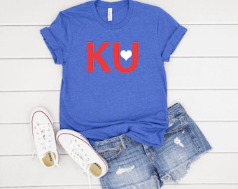 KU Jayhawks Heart Tee