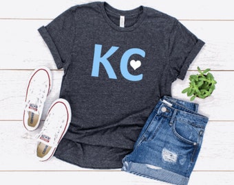 Kansas City Royals KC Heart T-Shirt
