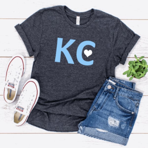 Kansas City Royals KC Heart T-Shirt