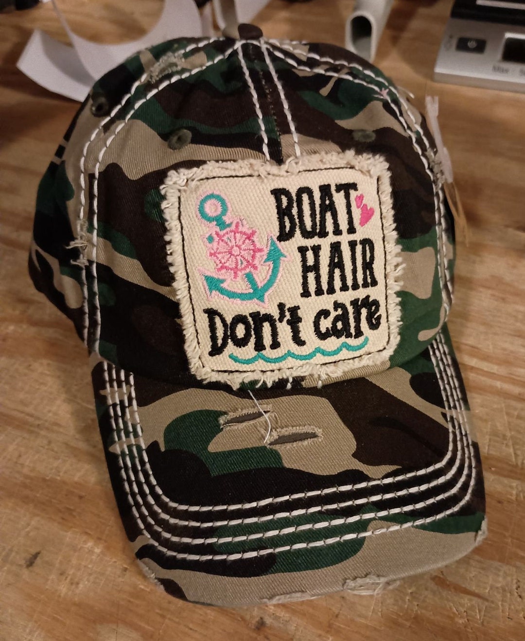 BOAT HAIR Don't CARE Baseball Cap Womens Boat Baseball Etsy