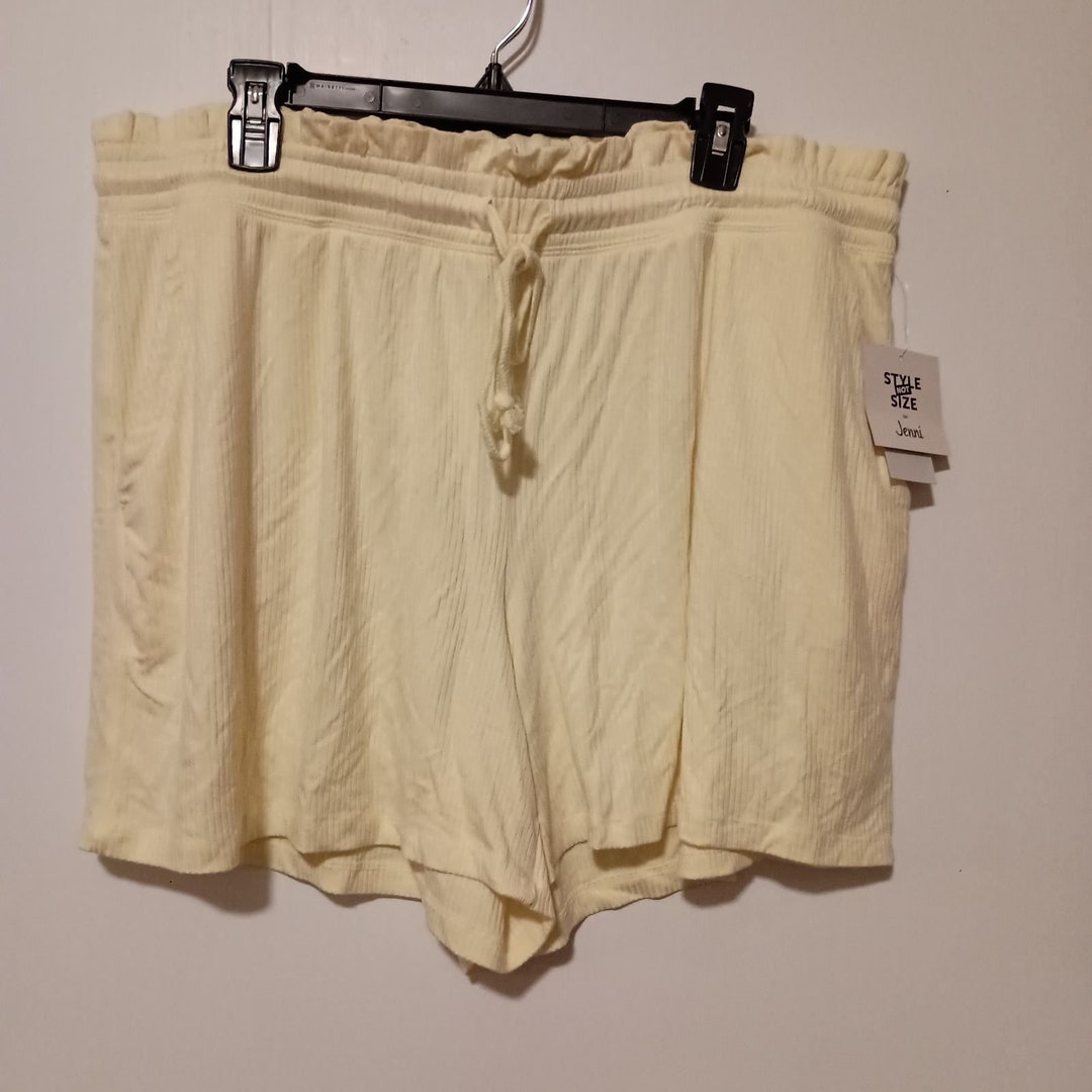 style-not-size-for-jenni-ribbed-lounge-shorts-women-s-2x-etsy