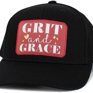 GRIT AND GRACE Womens Baseball Hat, Baseball Caps, Inspirational Hats