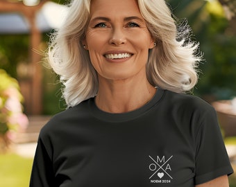 Grandma Cross T-Shirt, black, personalized with name