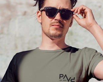 Dad shirt in khaki, personalized with name or year