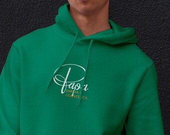 Papa Hoody P green personalized with name