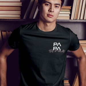 Papa T-Shirt, personalisiert mit Namen Bild 2