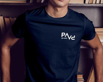 Papa T-Shirt PAPV navi, personalisiert mit Namen