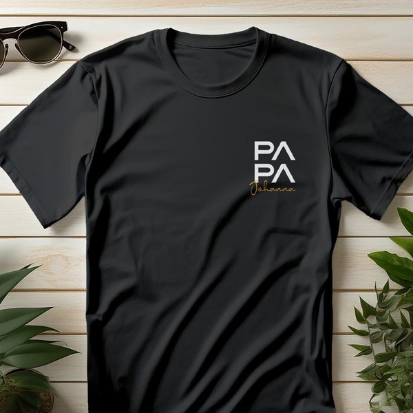 Camiseta papá, personalizada con nombre