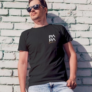 Papa T-Shirt, personalisiert mit Namen Bild 3