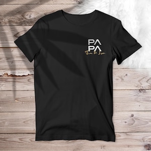 Papa T-Shirt, personalisiert mit Namen Bild 4