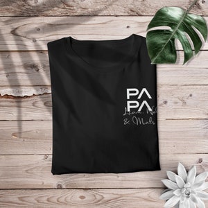 Papa T-Shirt, personalisiert mit Namen Bild 5