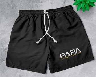 Papa Badehose, personalisiert mit Namen