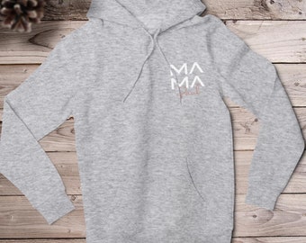 Mama hoody gray personalized with name