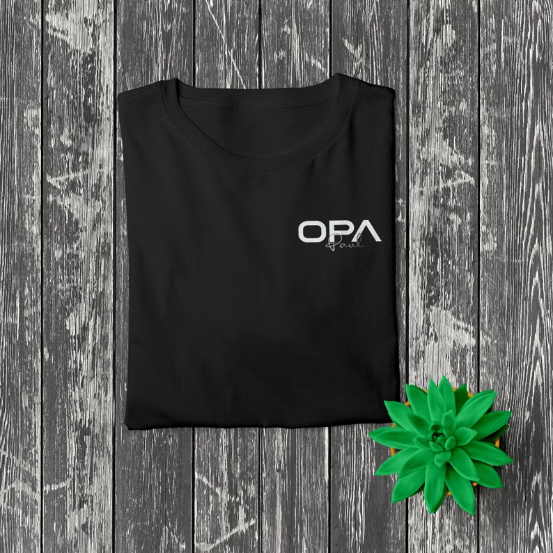 Opa T-Shirt, personalisiert mit Namen imagem 5