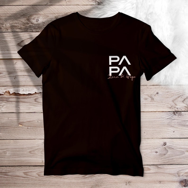 T-shirt papa, personnalisé avec nom image 8