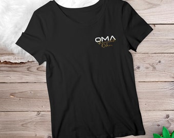 Oma T-Shirt, personalisiert mit Namen