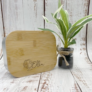 Children&#39;s globe lunch box | lunch box engraved and personalized