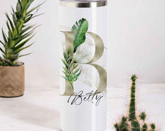 tropical tumbler, thermo bottle personalized with name