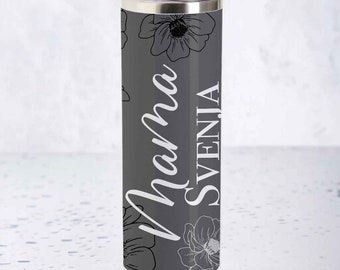 Tumbler Mama Flower personalisiert mit Name