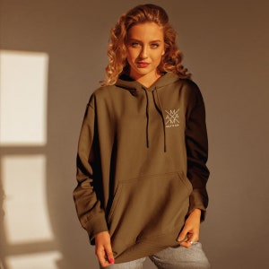 Mama Hoody Cross olive, personalized with name image 2