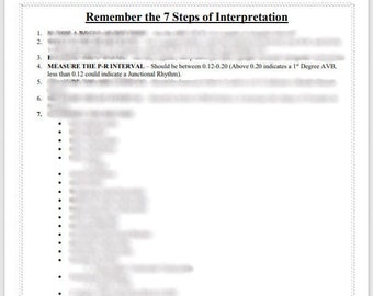 7 Schritte zur EKG/EKG Interpretation