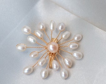 Lakke Arrival 5 Colors Choose Stone Flower Brooches Fresh-Water Pearl Elegant Brooch Pin Vintage Coat Broch Lakke Arrival 5 Colors Choose Stone Flower Brooches Fresh-Water Pearl Elegant Brooch Pin Vintage Coat Broch