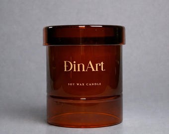 Minted Sunrise Candle | Grapefruit Mint Soy Wax Wooden Wick Summer Fragrance