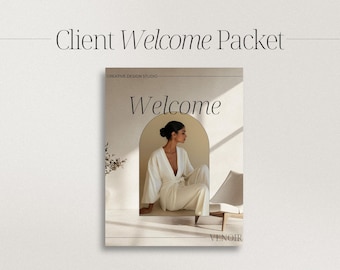 Editable Client Welcome Packet: Minimalist Canva Template