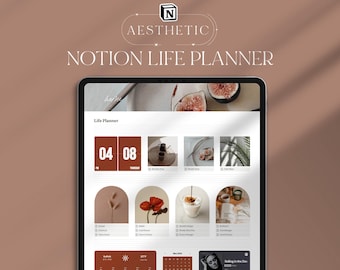 Notion Life Planner Template, Minimalist Dashboard (Digital Download