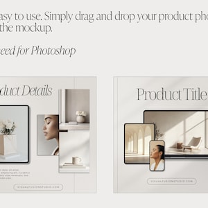 40 Canva Mockups, Aesthetic iPad Frames, Social Media Templates (Digital Download) image 4
