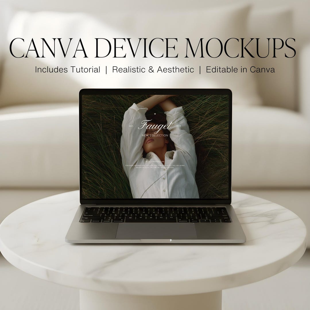 Canva iPad & Laptop Mockup Templates: Device Mockups (digital Download ...
