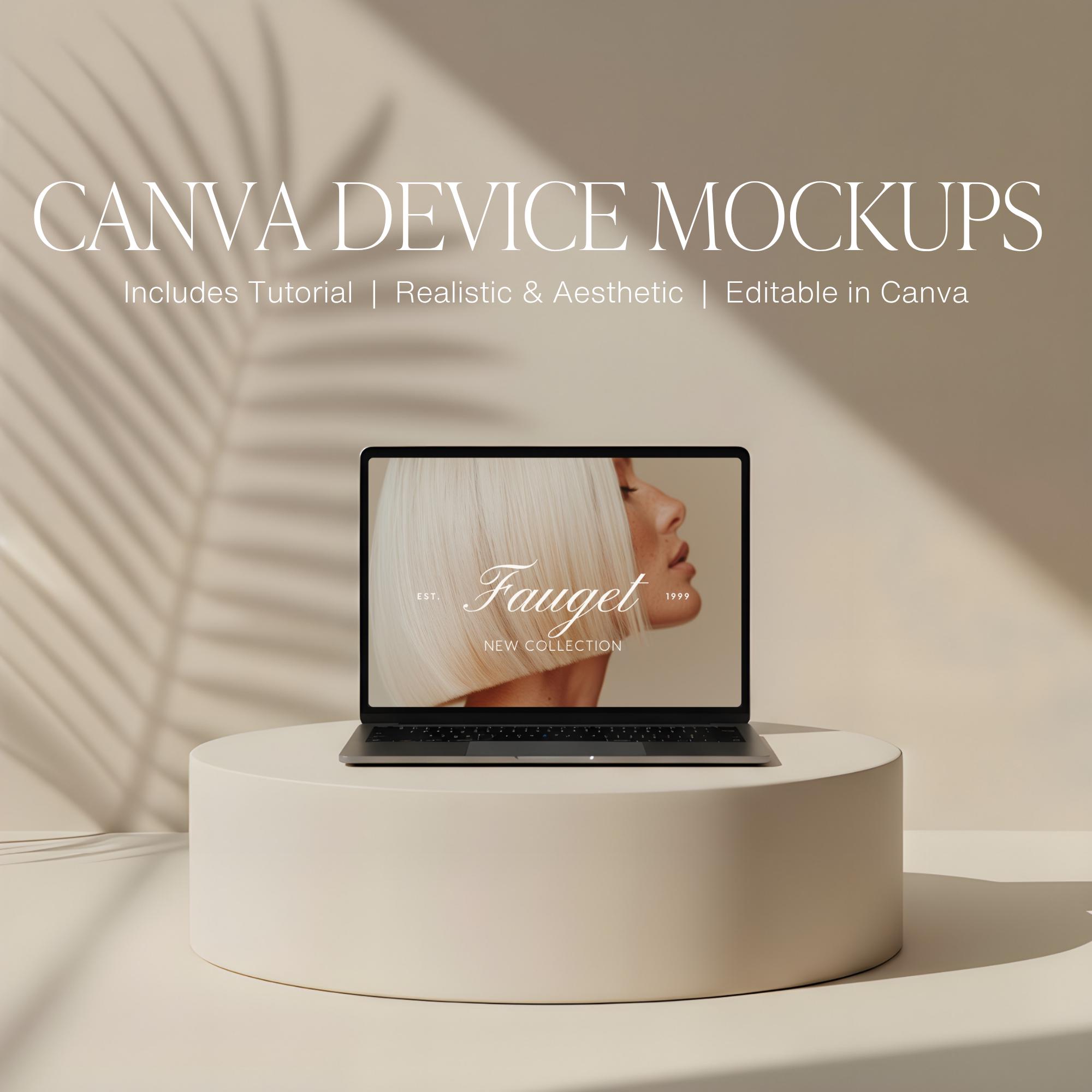 Canva iPad Mockup, Canva Laptop Mockup, Aesthetic Mockup, Device ...