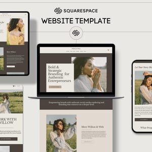 Modern Squarespace 7.1 Website Template: For Coaches & Creatives