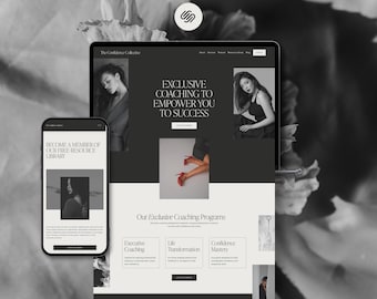 Squarespace 7.1 Website Template: Website for Coaches, Podcasters, Bloggers and Service Providers