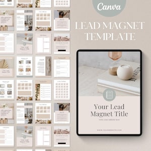 Lead Magnet Template for Canva, Lead Magnet for Coaches, Lead Magnet Ideas, Workbook Template for Canva, Ebook Template for Coaches