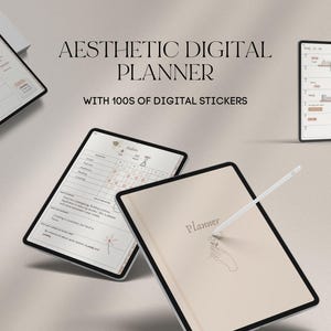 Undated iPad Planner, Interactive Notebook, Digital Dated Planner, Digital Bujo, Digital Bullet Journal, Portrait Digital Planner, 2023