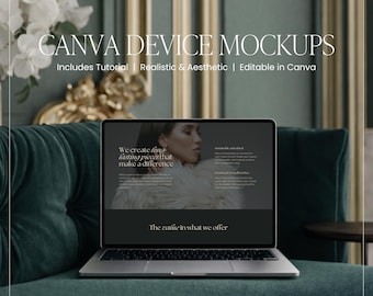 Canva iPad & Laptop Mockup, Device Mockups