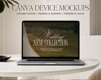 Canva iPad & Laptop Mockup, Device Mockups