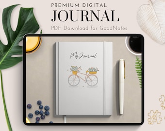Aesthetic Digital Journal, 5-Section Interactive Notebook (PDF Download)