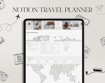 Notion Travel Planner: Digital Trip Itinerary Template