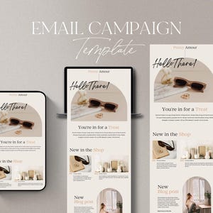 Canva Email Template, Mailchimp Template, Flodesk Template, Newsletter Template, Custom Email, Template for Email, Email Done for You