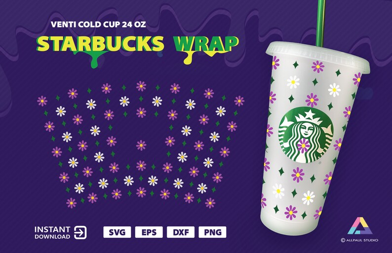 Free Free Flower Svg For Starbucks Cup 645 SVG PNG EPS DXF File